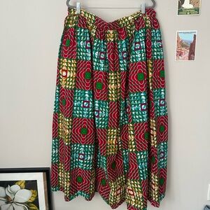 Beautiful African Print Multicolor Women's Maxi Skirt